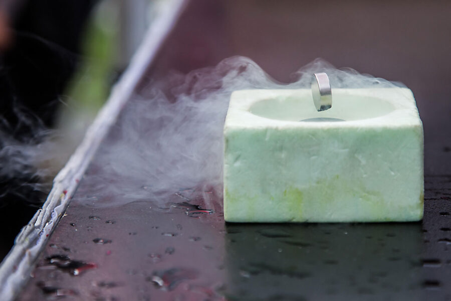 Scientists used a levitating magnet to hunt for dark matter