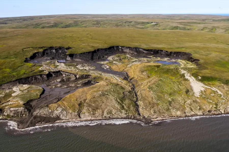 Ancient Arctic carbon is pouring into the sea, but the seabed captures most of it
